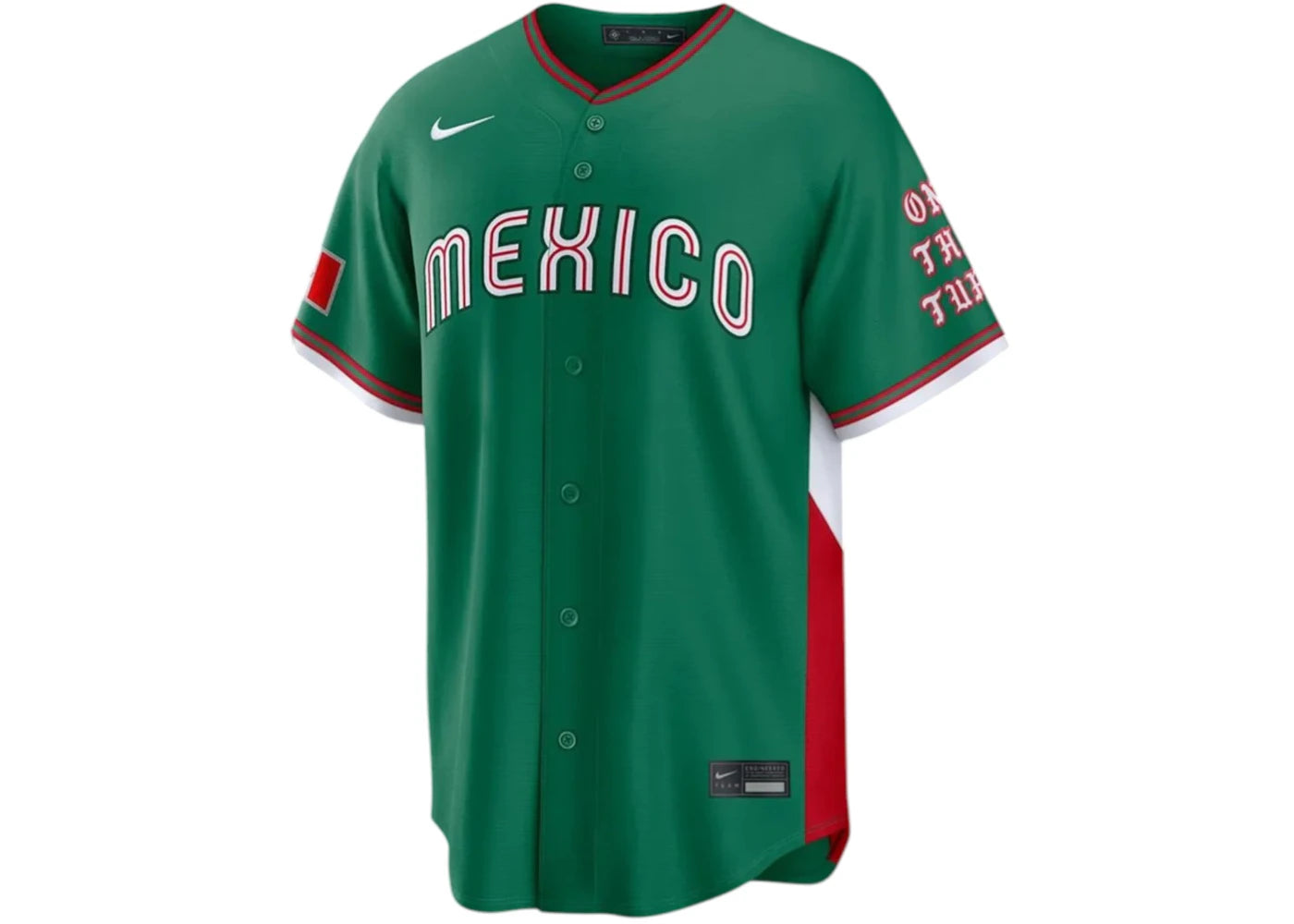 Fanatics x World Baseball Classic x Born x Raised Mexico Jersey Green/White/Red -1