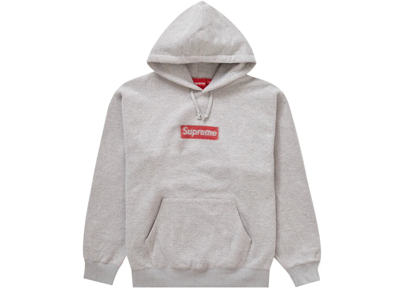 Supreme Inside Out Box Logo Hooded Sweatshirt Heather Grey -1