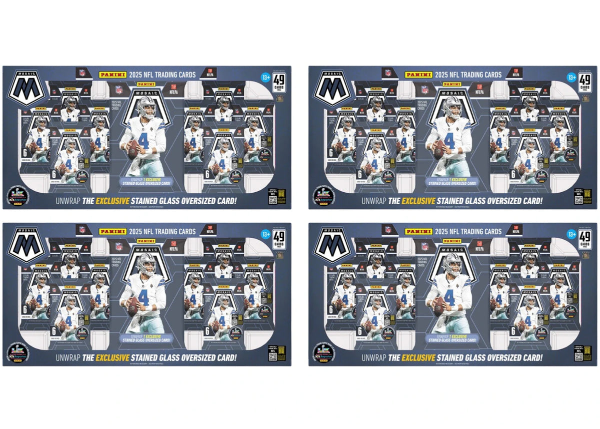 2025 Panini Mosaic Football Costco Exclusive Bundle Box 4x Lot -1