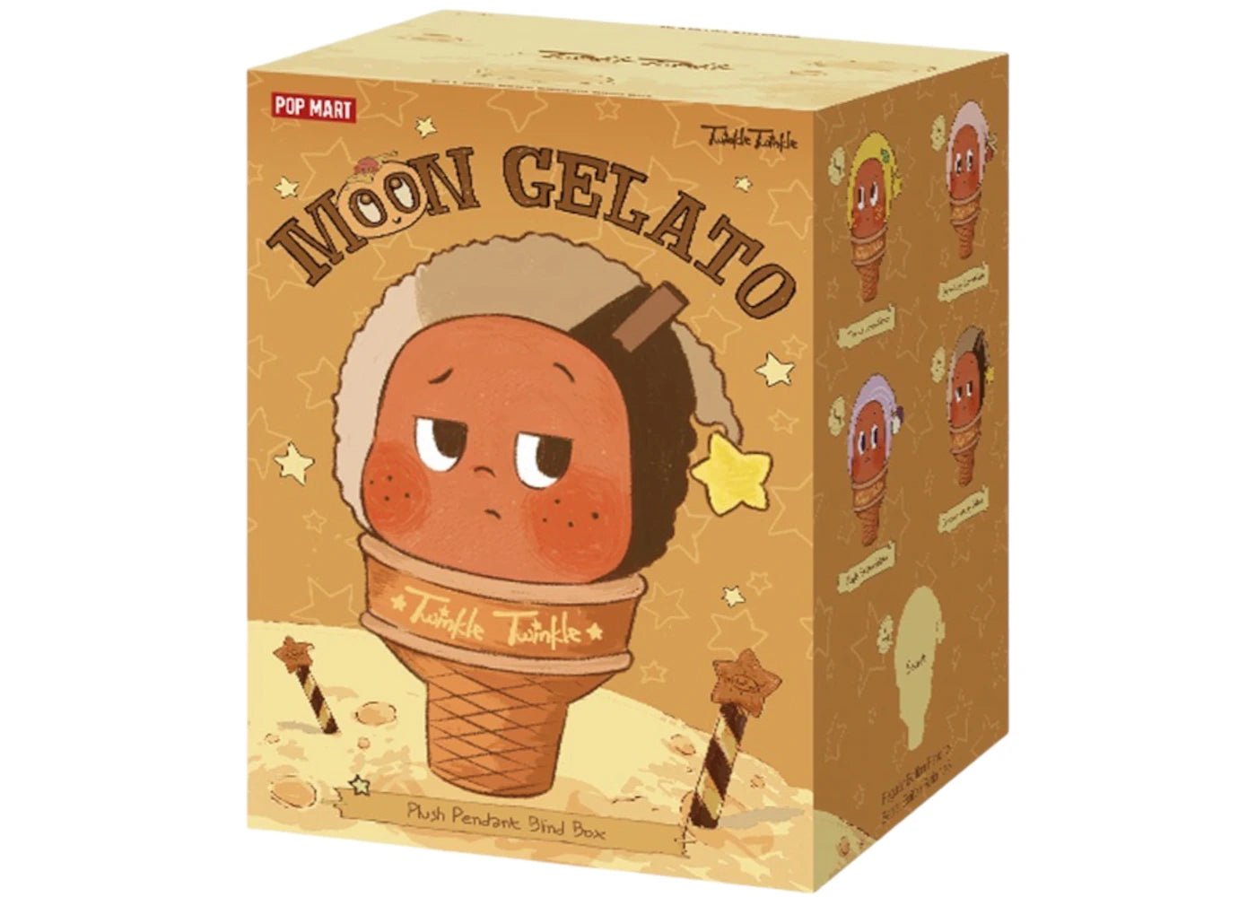 Pop Mart MOON GELATO Series Ice Cream Plush Pendant Single Blind Box -1