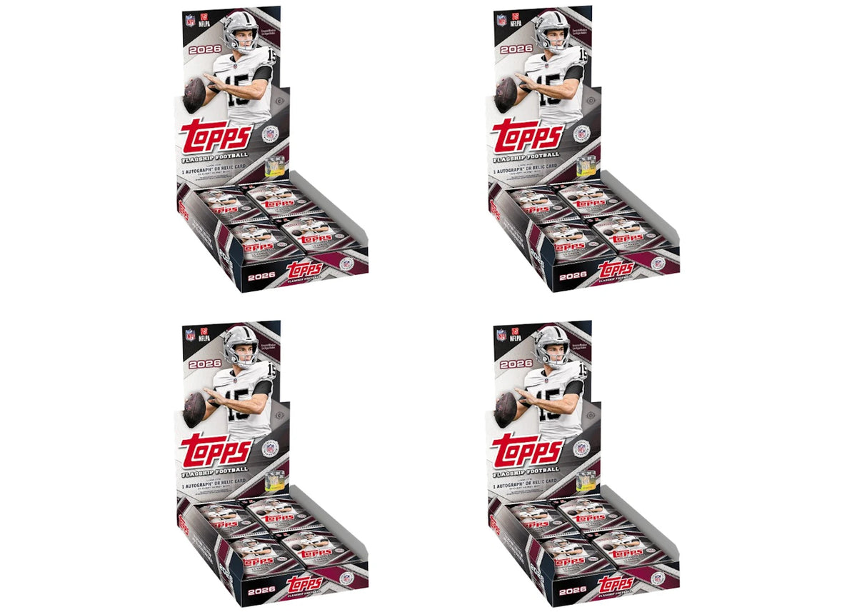 2026 Topps Flagship Football Hobby Box 4x Lot -1