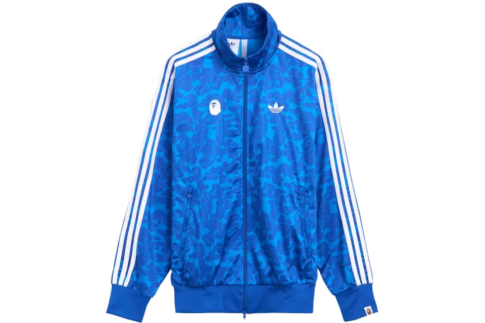 BAPE x adidas All Over Print SSTR Track Jacket Blue