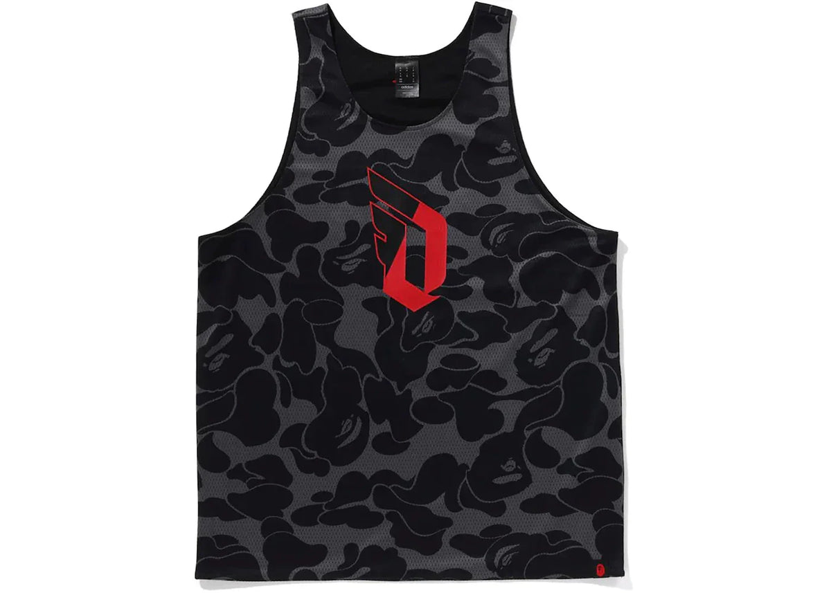 ウェア ADIDAS DAME BAPE REVERSIBLE MESH TOP 3XL BAPE x adidas Dame Reversible Mesh Top Black