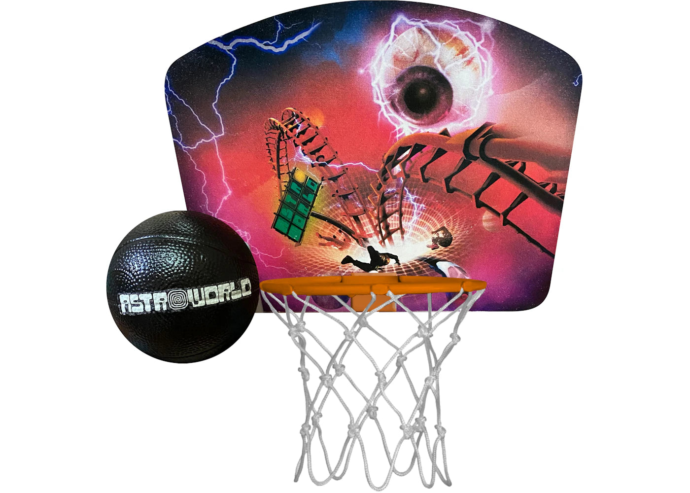 Travis Scott Astroworld Mini Basketball Hoop & Ball Roller Coaster -1