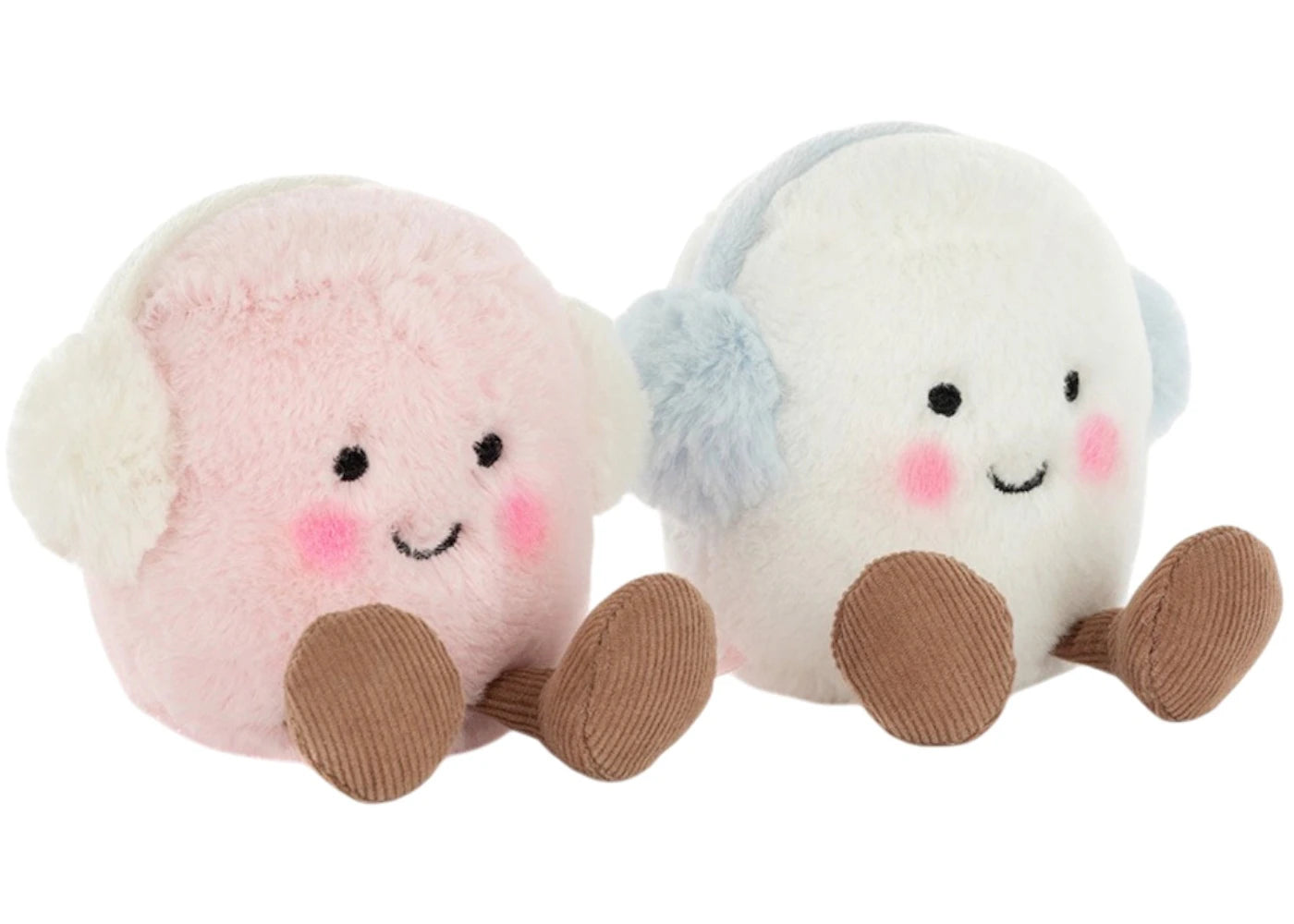 Jellycat Amuseables Toastie Pink and White Marshmallows Plush -1