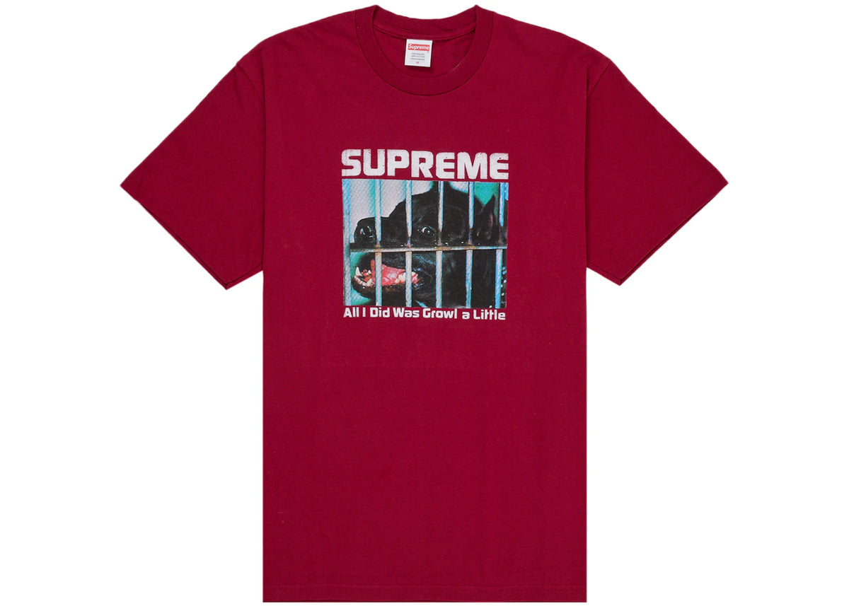 Supreme Growl Tee Cardinal -1