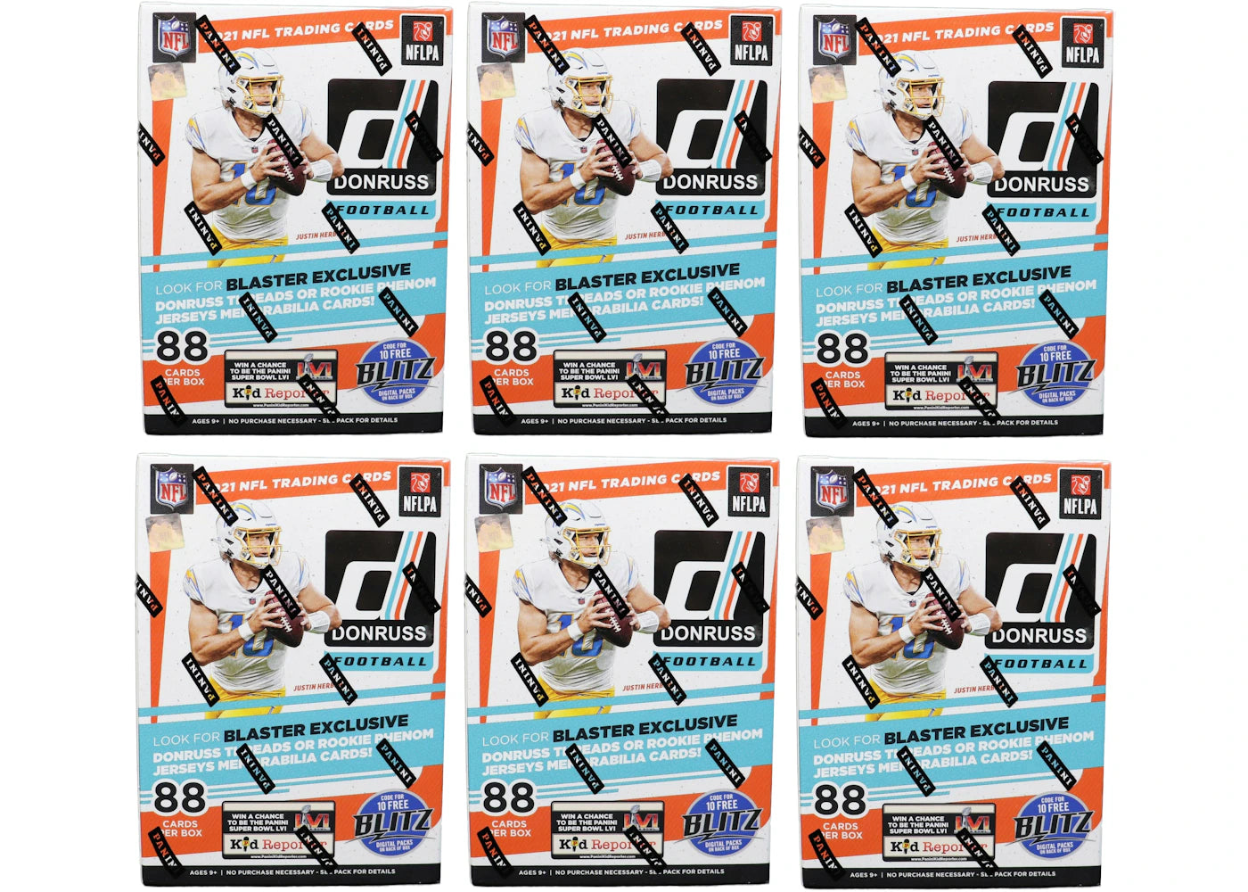 2021 Panini Donruss Football Blaster Box (Holo Parallel) 6x Lot -1