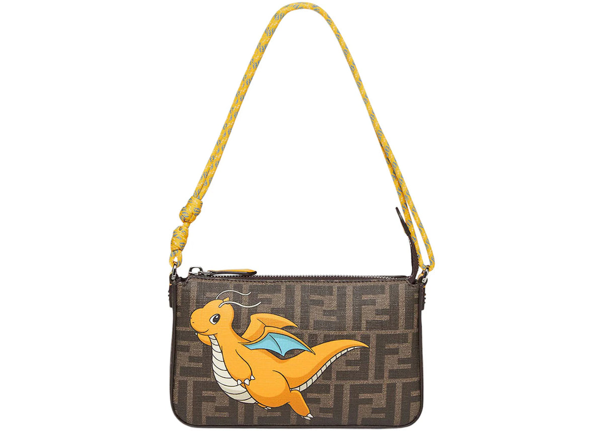 Fendi x FRGMT x Pokemon FF Fabric Bag Baguette Pouch Multicolor -1