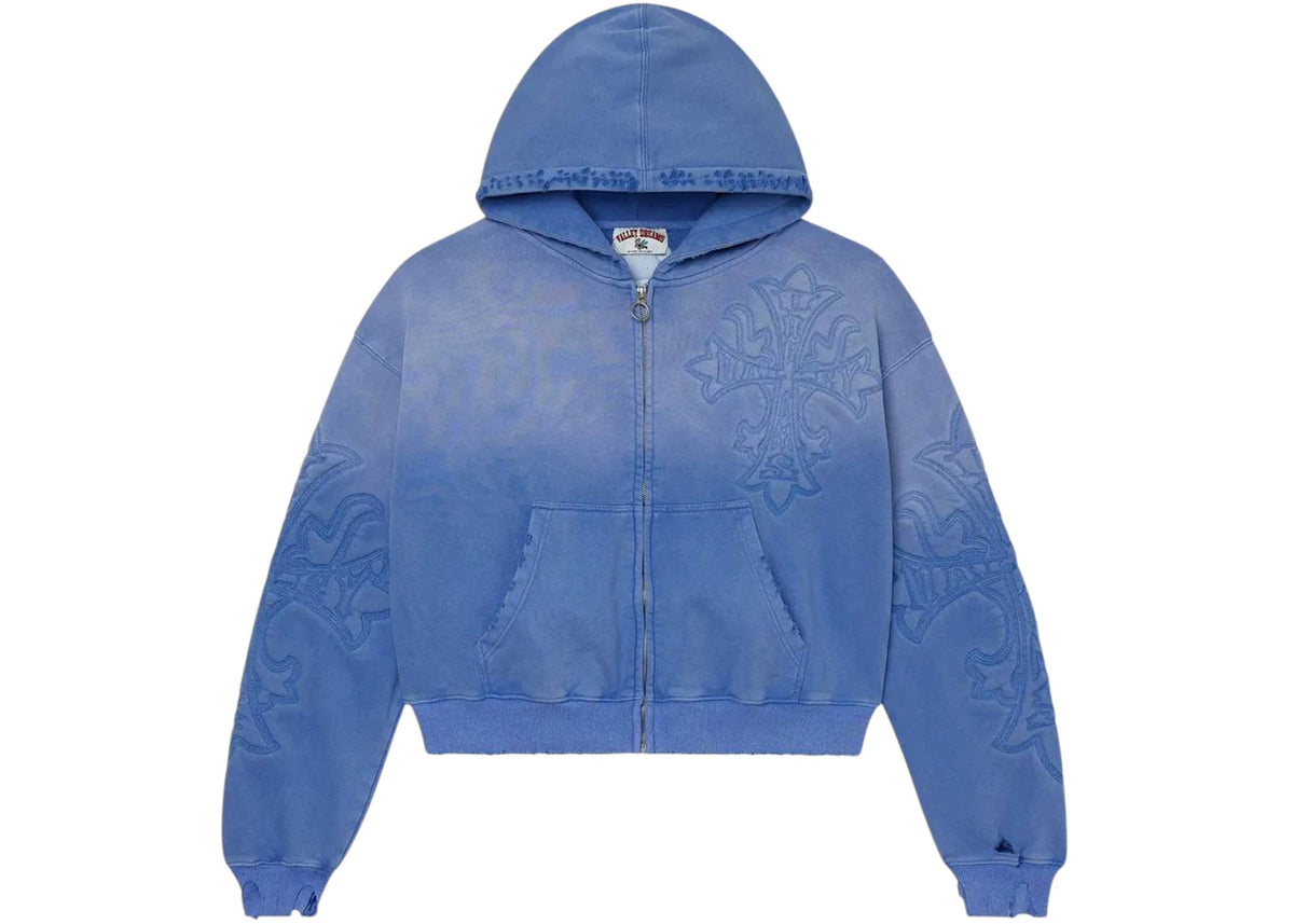 Vale Forever Carver Zip Up Hoodie Ice Blue -1
