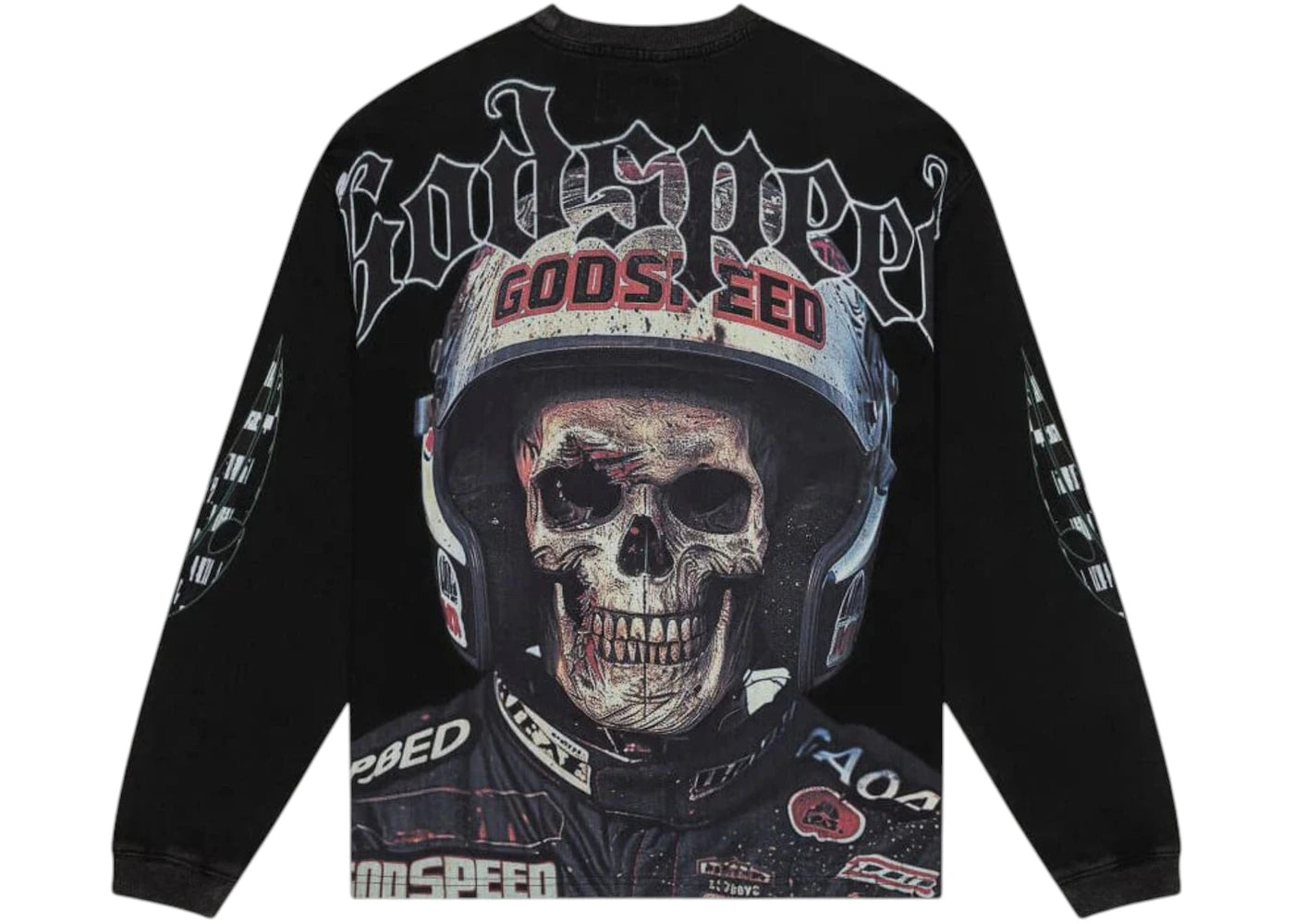 Godspeed Crash Out L/S T-shirt Black Wash -1
