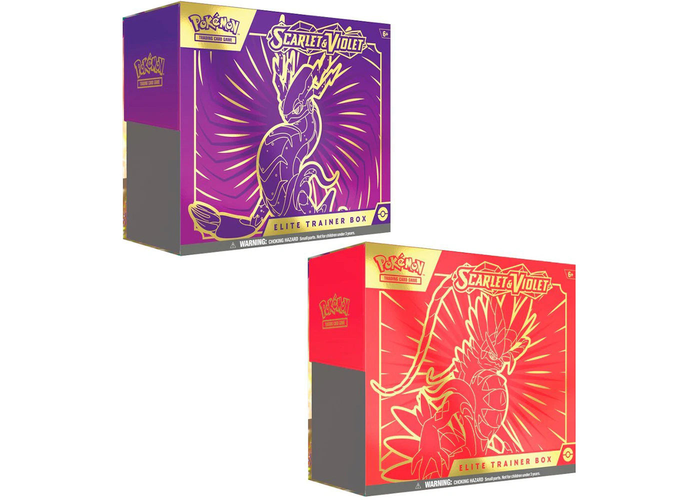 Pokémon TCG Scarlet & Violet Koraidon/Miraidon Elite Trainer Box 2x Bundle -1