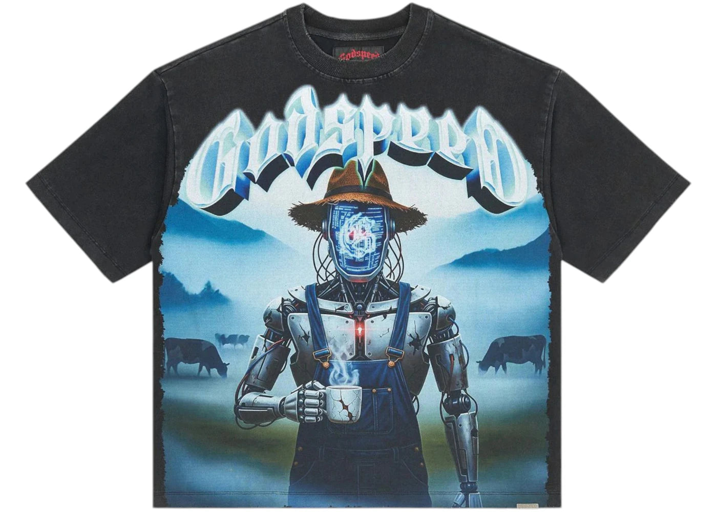 Godspeed Aura Farm T-shirt Black -1