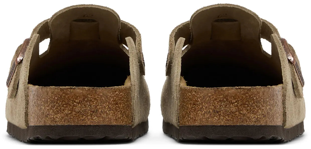 Birkenstock Boston Soft Footbed Suede Taupe