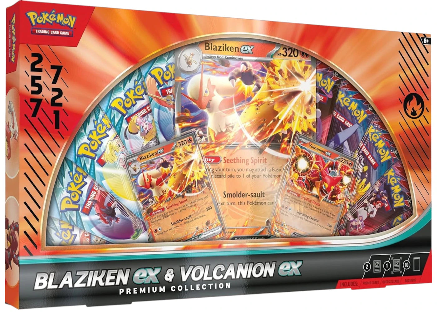 2025 Pokémon Scarlet & Violet Blaziken ex & Volcanion ex Premium Collection Box -1