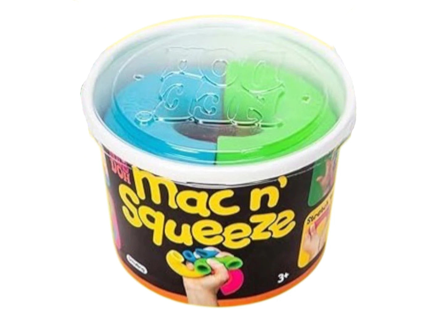 NeeDoh Mac n Squeeze Squishy Fidget Toy Multicolor -1