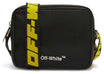 Off-White Logo-Print Shoulder Bag Black/Yellow -1