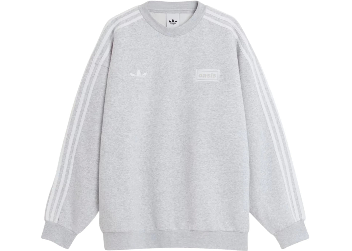 adidas x Oasis Tour Oversized Crew Light Grey Heather -1