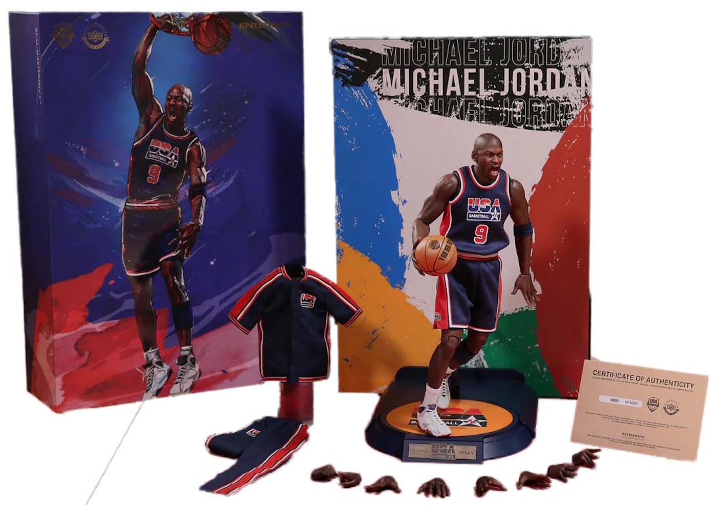 Enterbay 1/6 Real Masterpiece Collection: Michael Jordan Barcelona '92 Limited Edition Action Figure -1