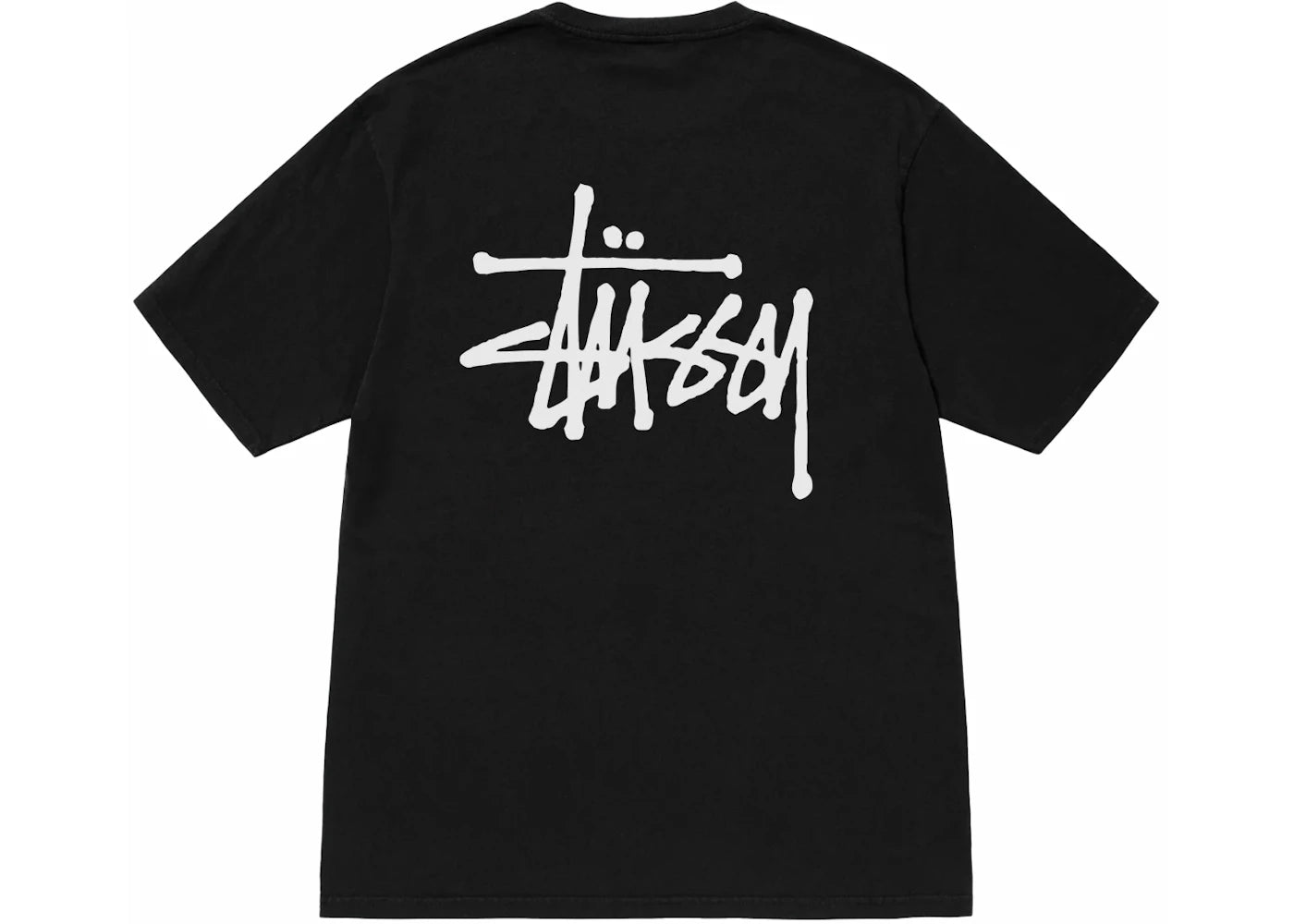 Stussy Basic Pigment Dyed Tee Black -1