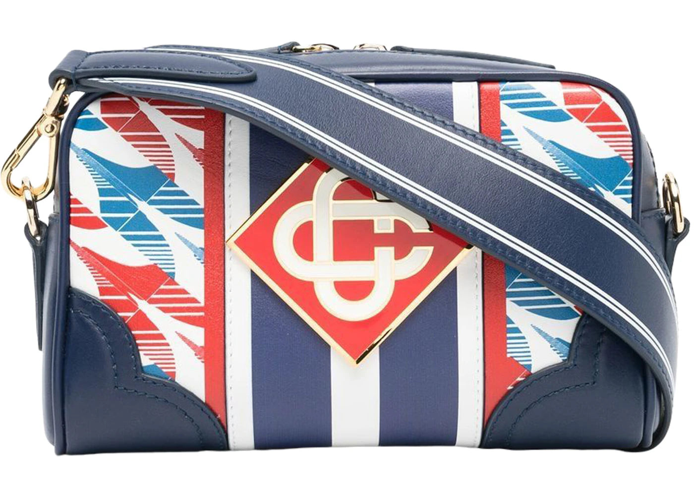 Casablanca Concorde Monogram Messenger Bag Navy Blue/Multi -1