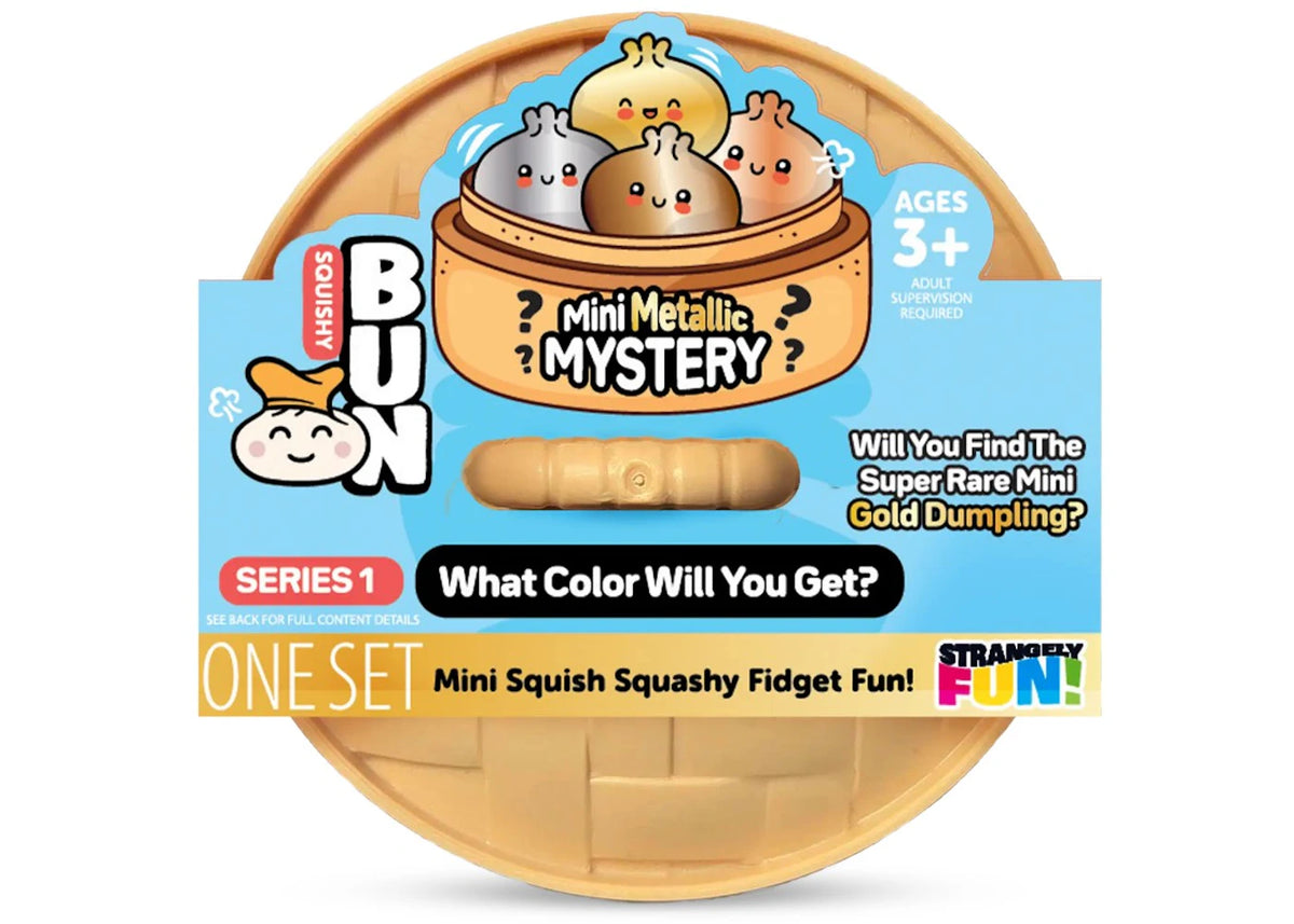 Squishy Bun Mini Metallic Mystery : Gold Dumpling Edition Blind Box -1