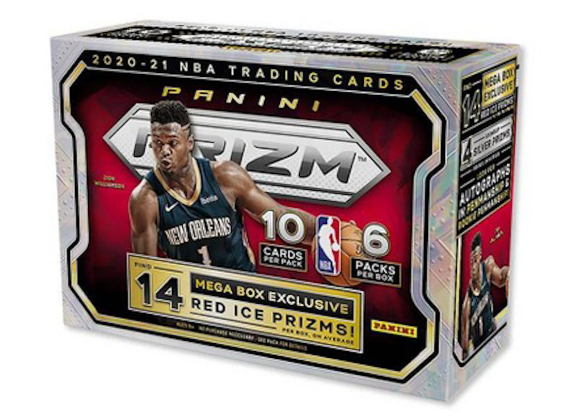 2020-21 Panini Prizm Basketball Mega Box (Red Ice Prizms) (Red or Blue Box) -1
