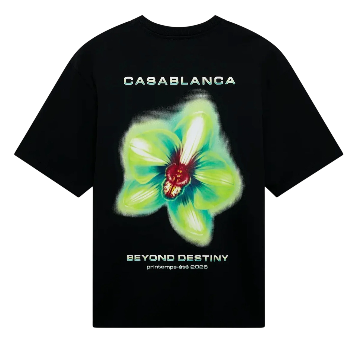 T‑shirt Casablanca Oversized Glitch Orchid -1