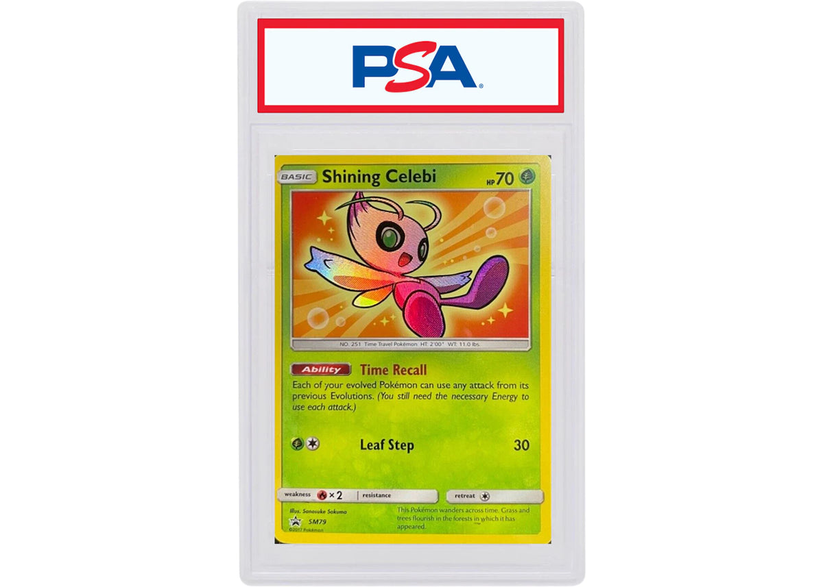 Shining Celebi 2017 Pokemon TCG Sun & Moon Black Star Promo #SM79 (PSA Graded) -1