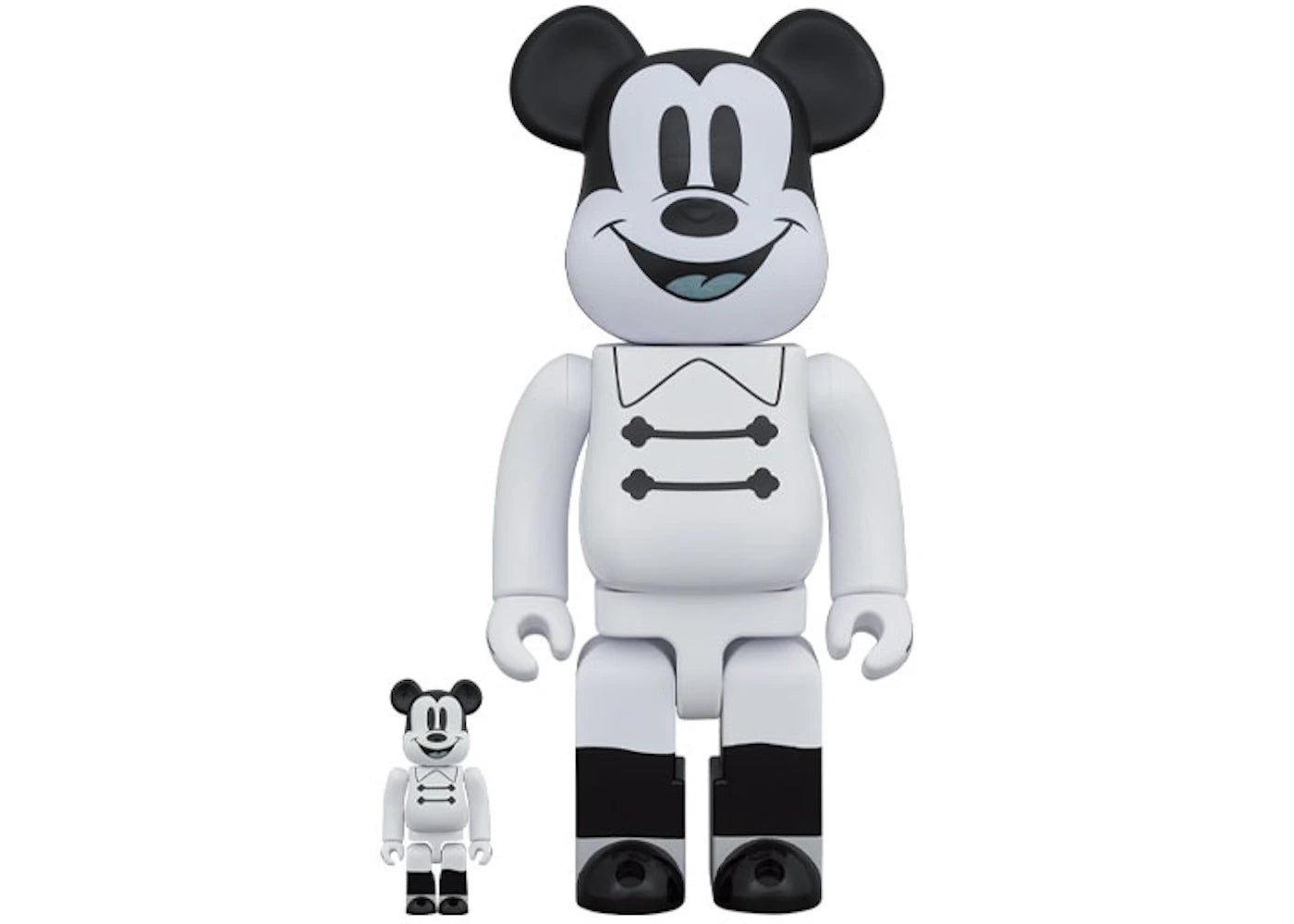 Bearbrick x Disney Nighttime Mickey 100% & 400% Set -1