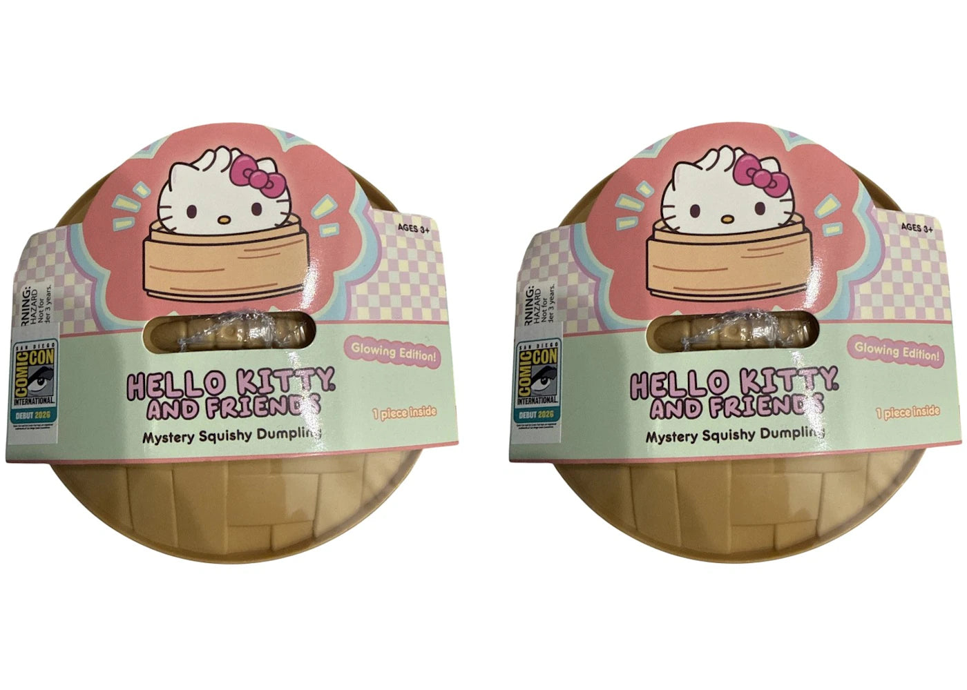 Hello Kitty and Friends Mystery Squishy Dumpling Glowing Edition SDCC 2026 Blind Box 2x Lot -1