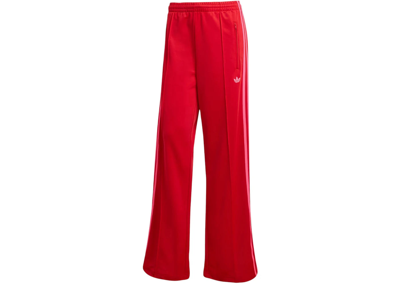 adidas Women's Adicolor Classic Firebird Loose Track Tracksuit Pant Better Scarlet/Lucid Pink -1
