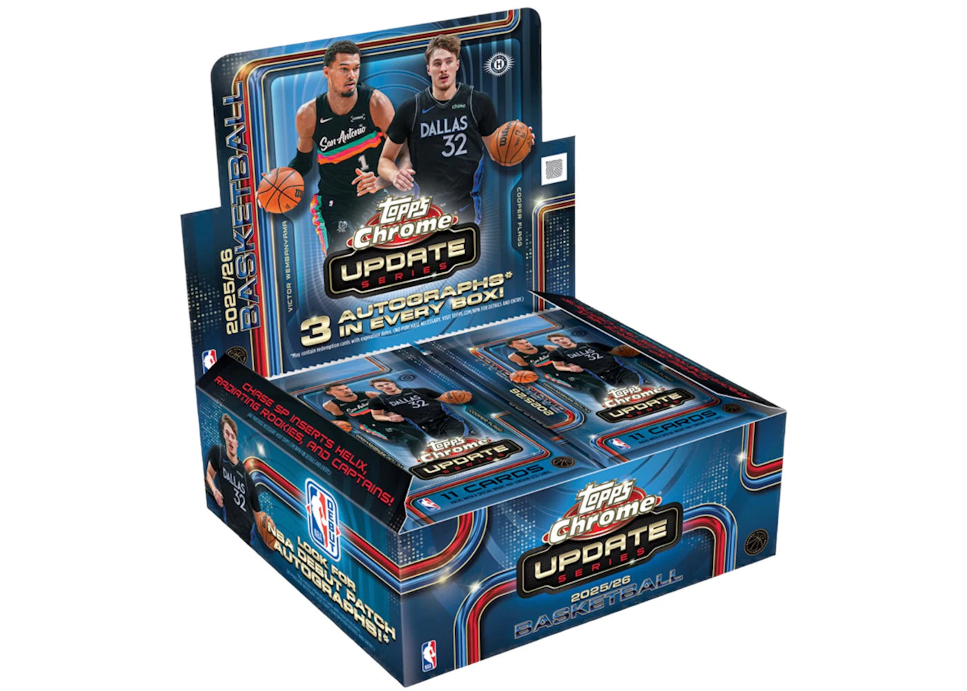 2025-26 Topps Chrome Updates Basketball Jumbo Box -1