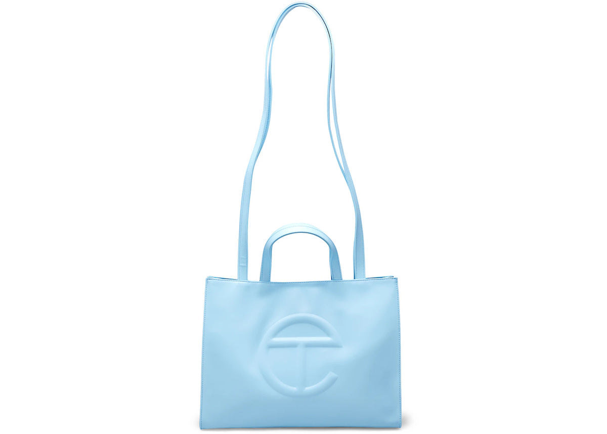 Telfar Shopping Bag Medium Pool Blue -1