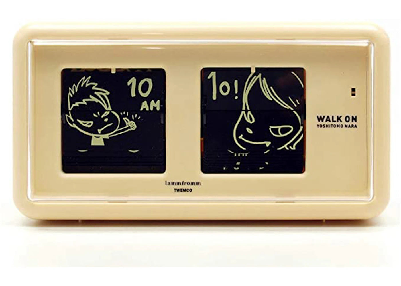 Yoshitomo Nara Walk On Flip Clock Yellow -1