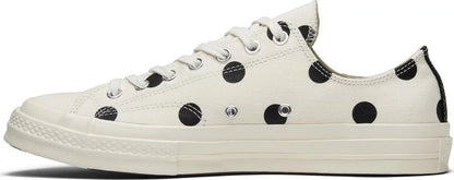 Converse Chuck Taylor All Star 70 Ox Comme des Garcons PLAY Polka Dot White - 157249C - MTHOR SHOP