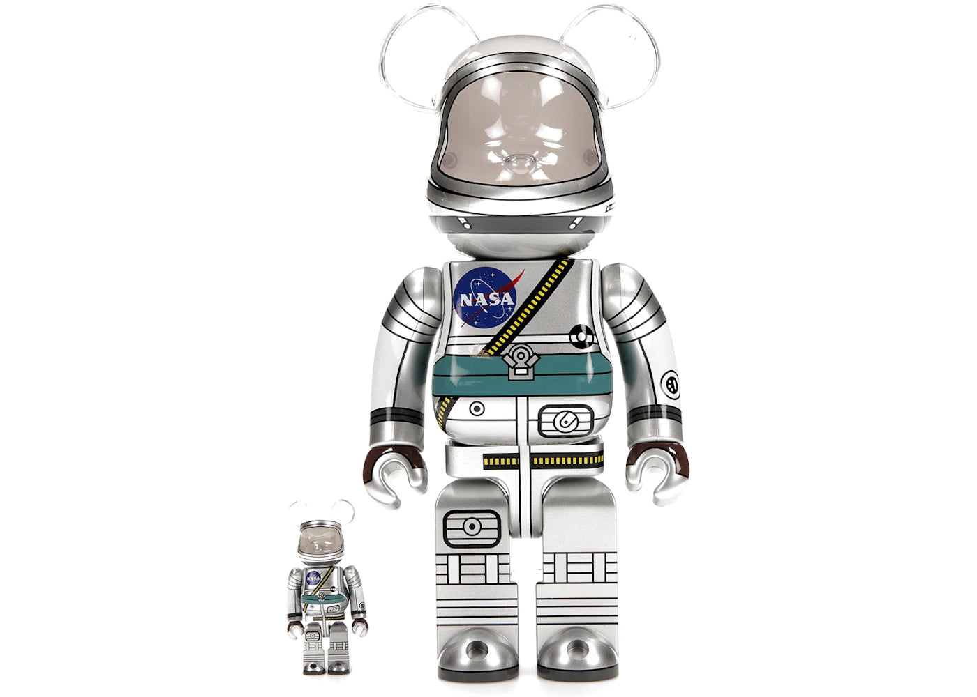 Bearbrick Project Mercury Astronaut 100% & 400% Set-1