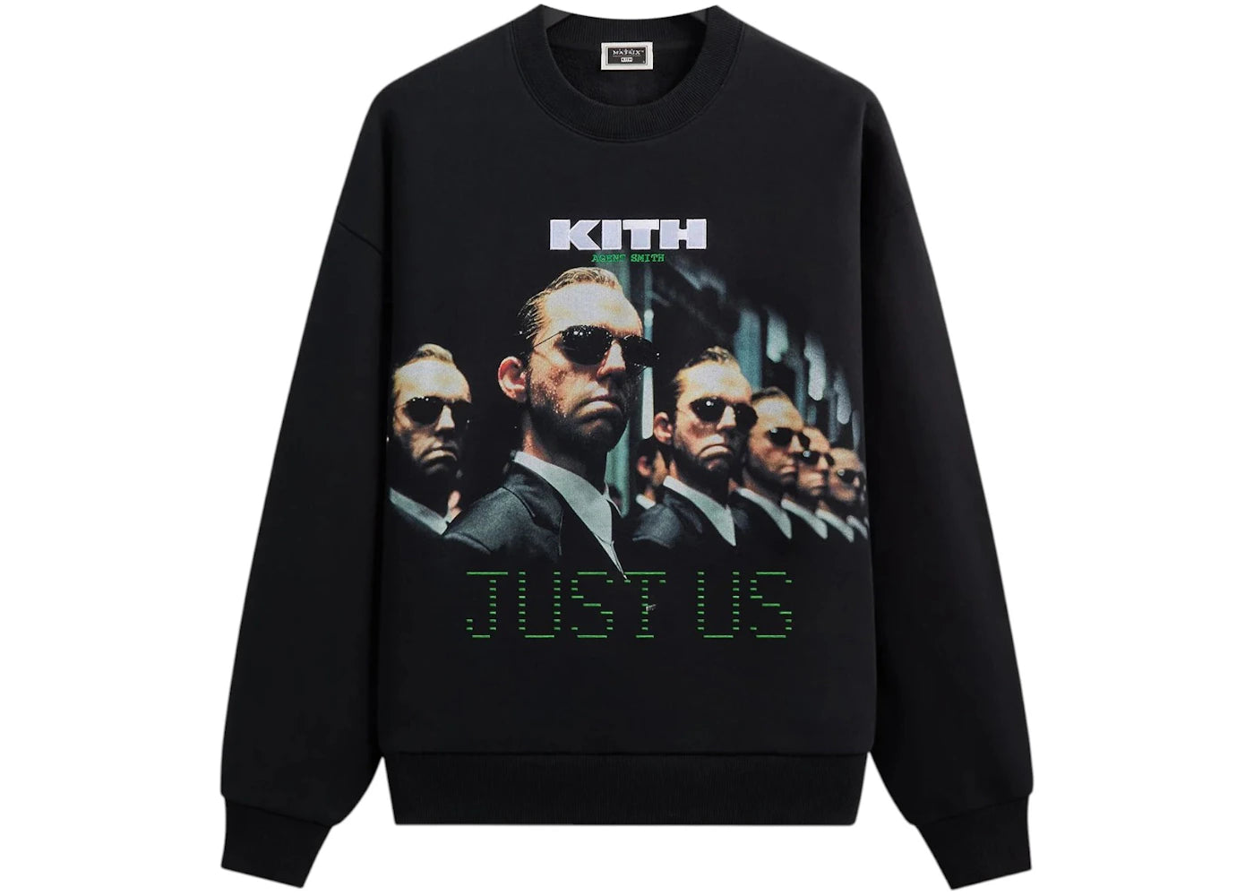 Kith x The Matrix Just Us Vintage Nelson Crewneck Black -1