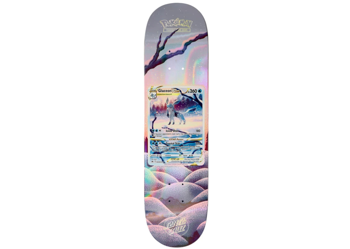 Santa Cruz Skateboards X Pokemon 2026 Skateboard Deck - Glaceon Vstar Edition -1
