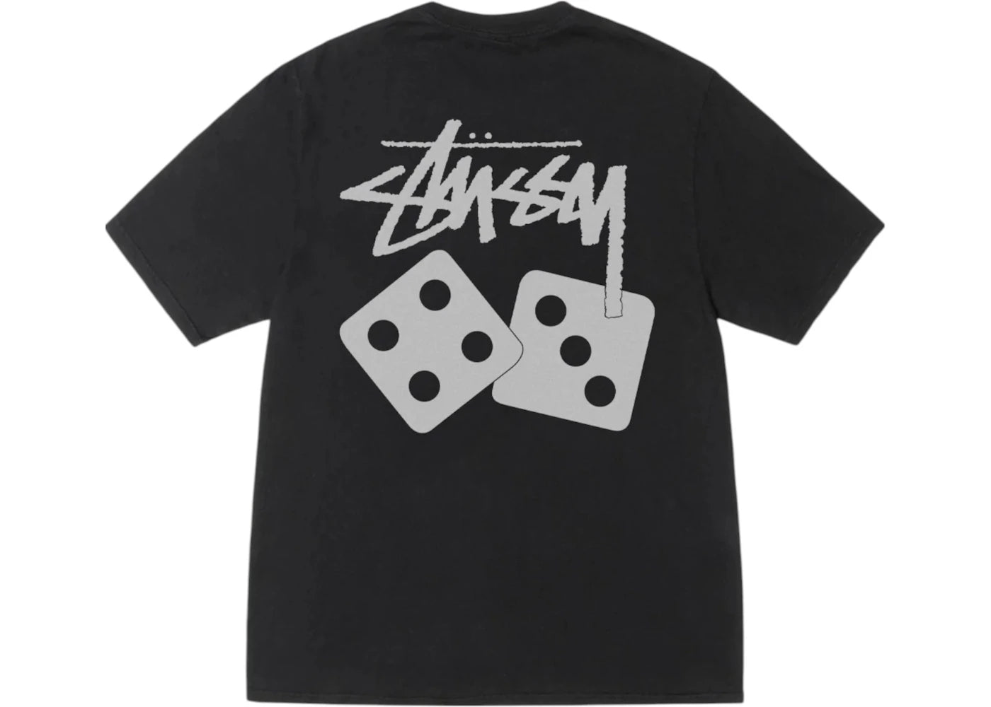 Stussy Dice Pigment Dyed Tee Black -1