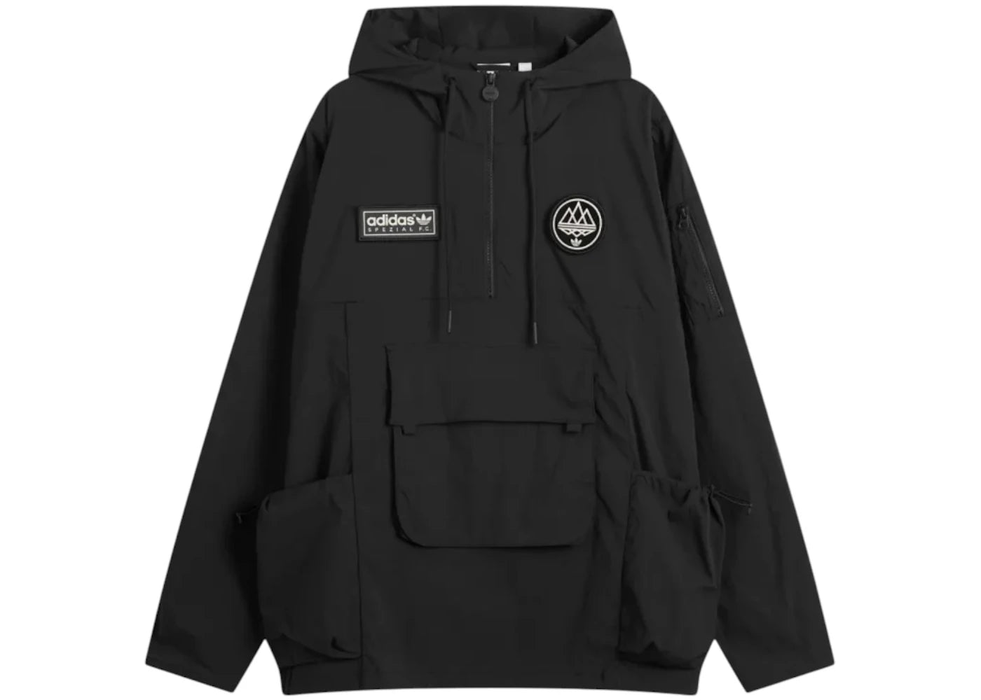 adidas SPZL F.C. Smock Jacket Black -1