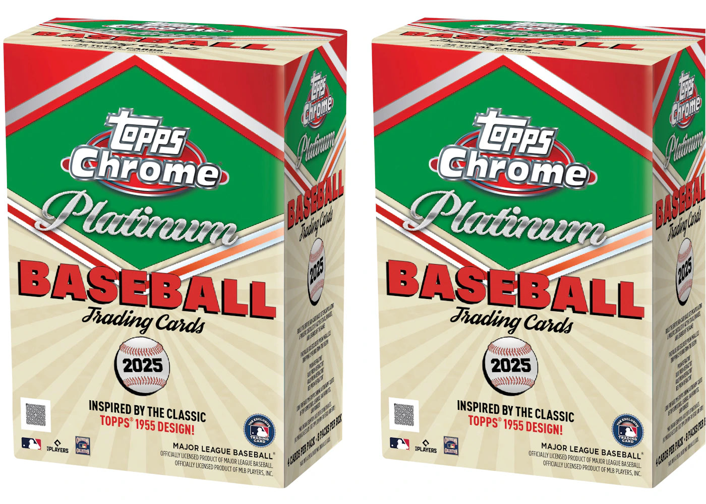 2025 Topps Chrome Platinum Baseball Value Box 2x Lot -1