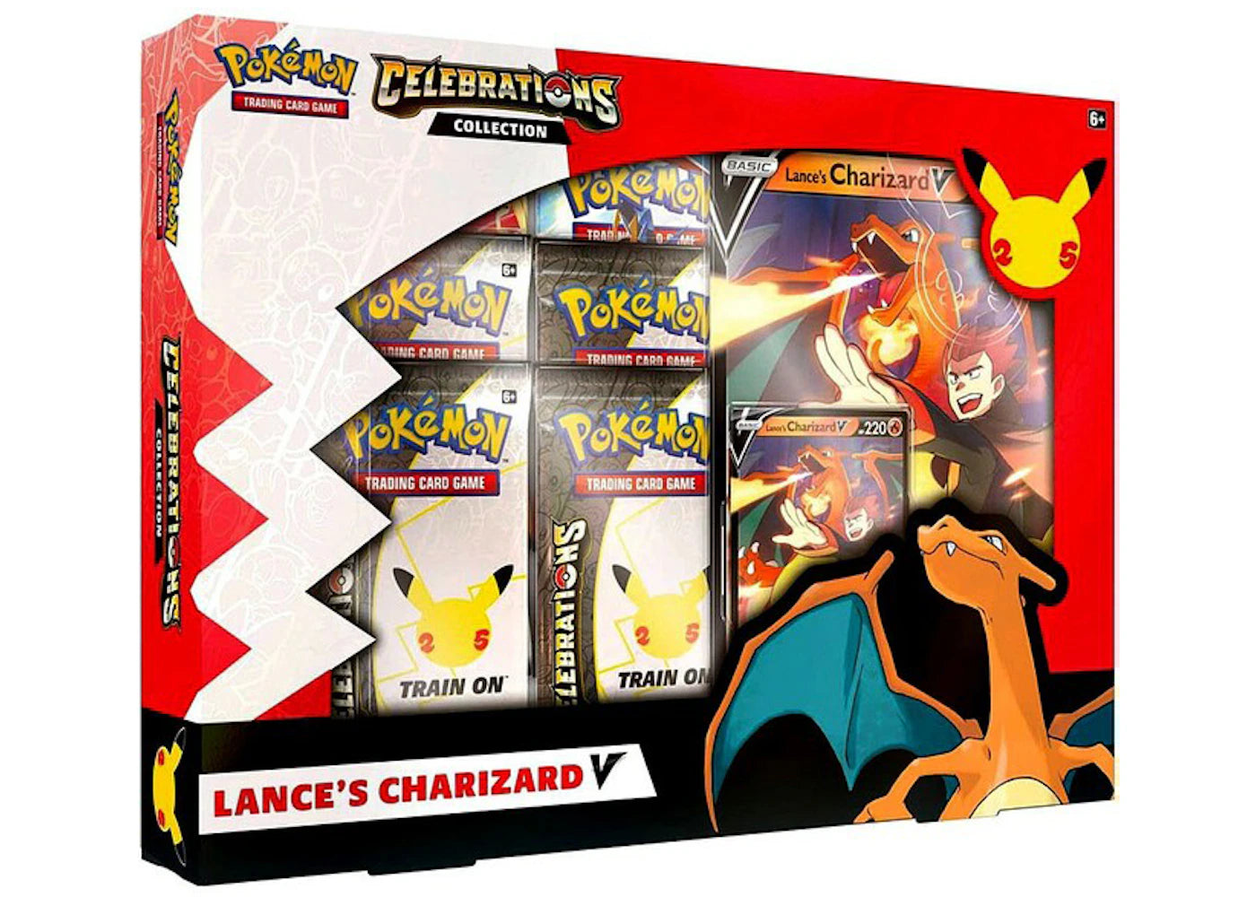 Pokémon TCG 25th Anniversary Celebrations V Box Lances Charizard V -1