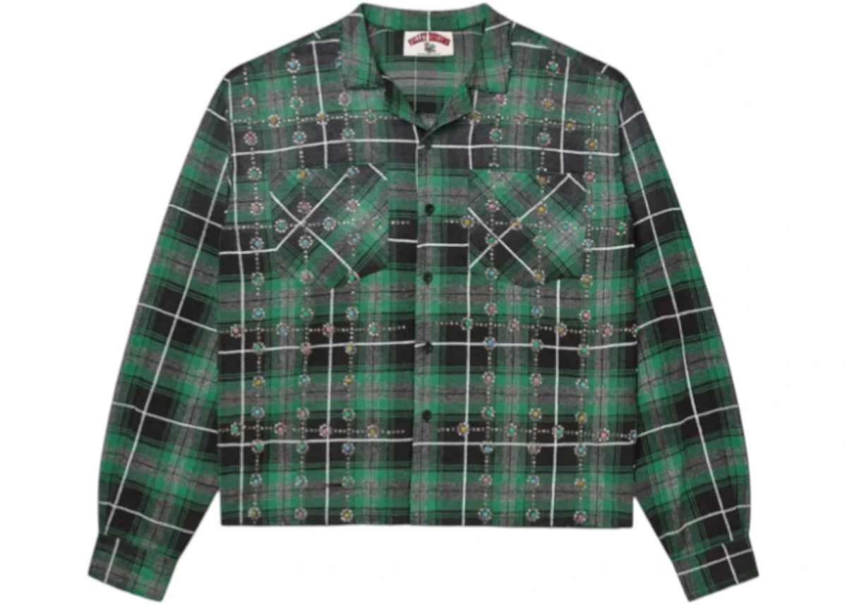 Vale Forever Grinch Gems L/S Flannel Green -1