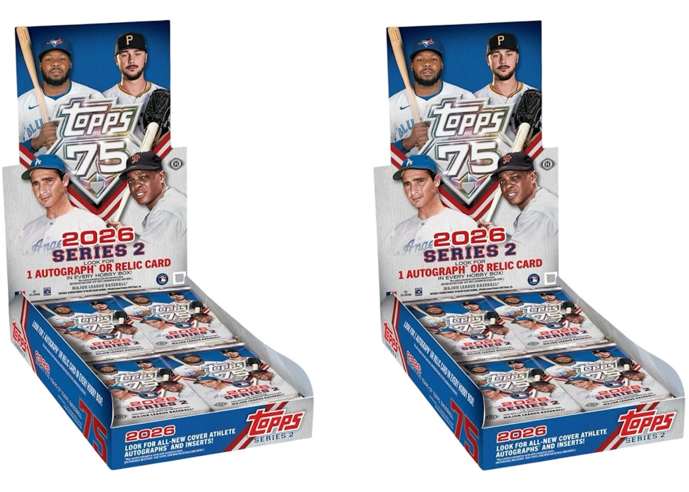 2026 Topps Series 2 Baseball Hobby Box 2x Lot -1