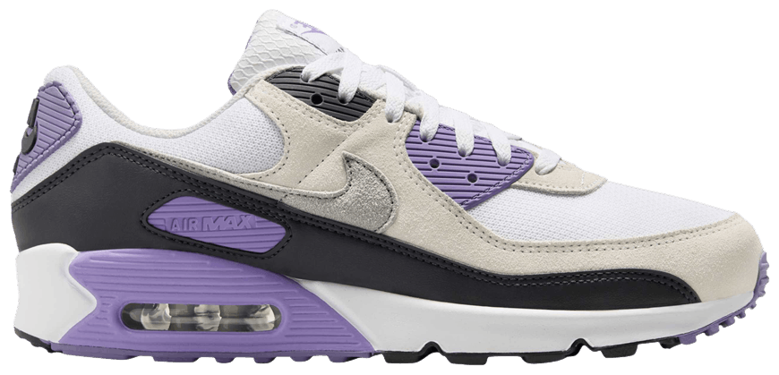 Nike Air Max 90 White Dusty Amethyst Photon Dust Light Smoke Grey -1
