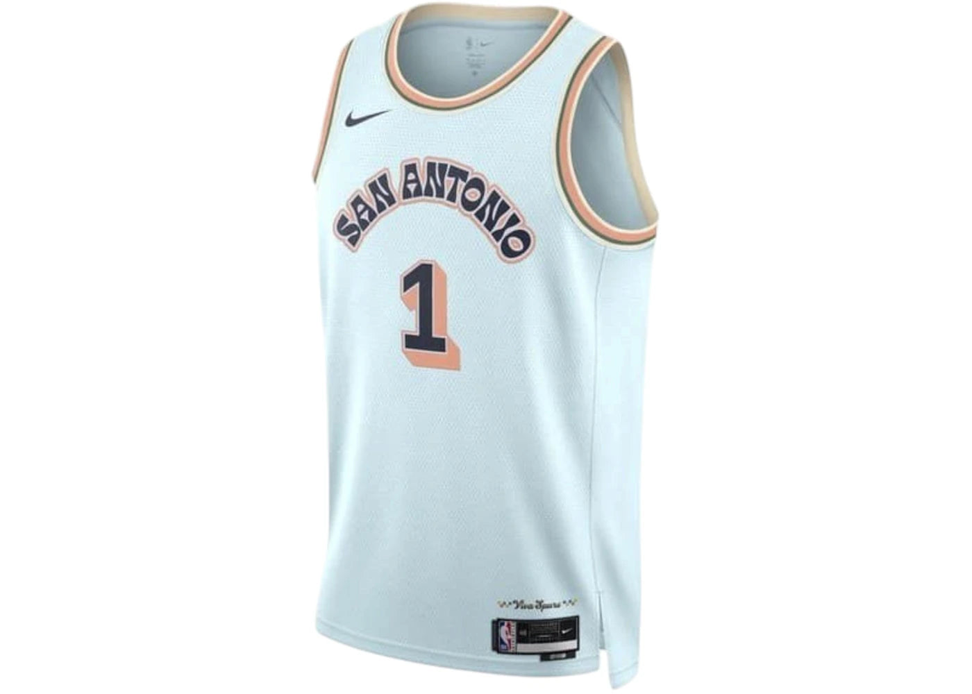Nike NBA San Antonio Spurs Victor Wembanyama 1 2024/25 City Edition Swingman Jersey Celestine Blue -1