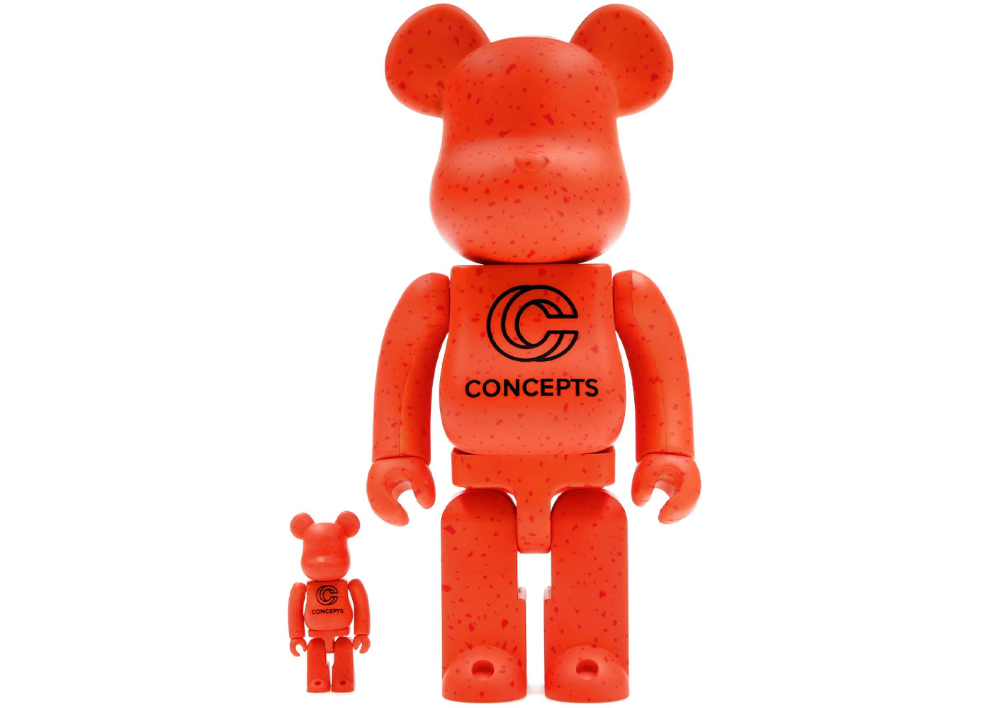 Bearbrick x Concepts Orange Lobster 100% & 400% Set -1