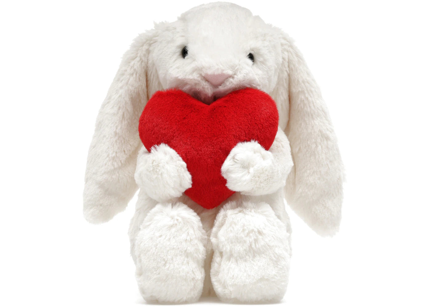 Plush Bashful Red Love Heart Bunny -1