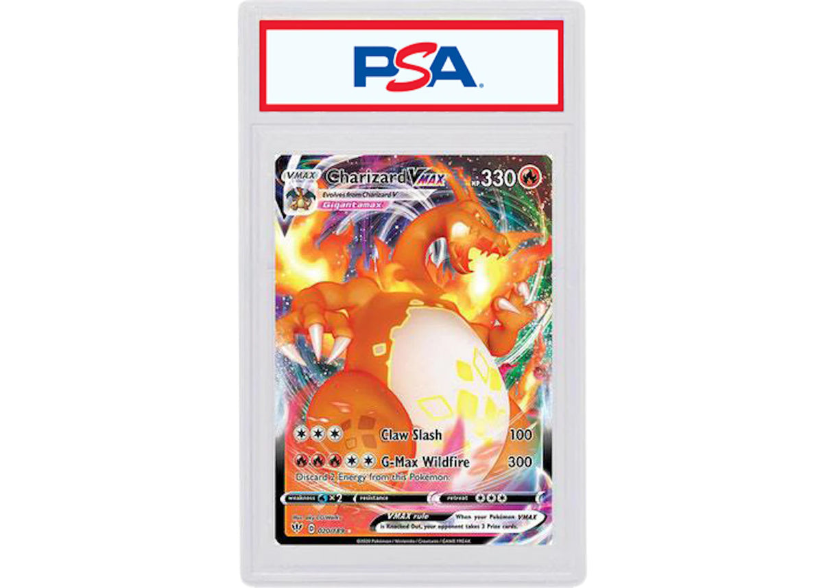 Charizard VMAX 2020 Pokemon Sword & Shield Darkness Ablaze #20 (PSA or BGS Graded) -1
