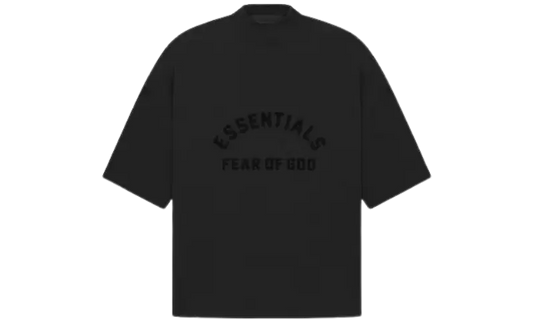 Fear of God Essentials Arch Logo Tee Jet Black - MTHOR SHOP